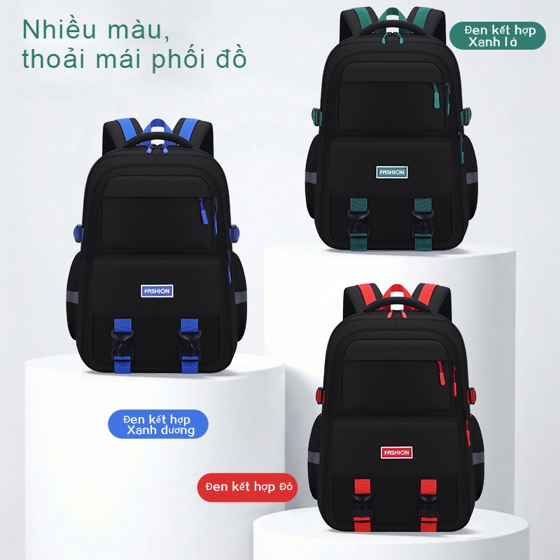 Balo Đa Năng Chống Gù Lưng, Siêu Nhẹ 650g, Dung Lượng Lớn 15.6 inch, Chống Nước Cao Cấp, Thoáng Khí, Nhiều Ngăn, Cho Học Sinh, Đi Chơi, Đi Du Lịch