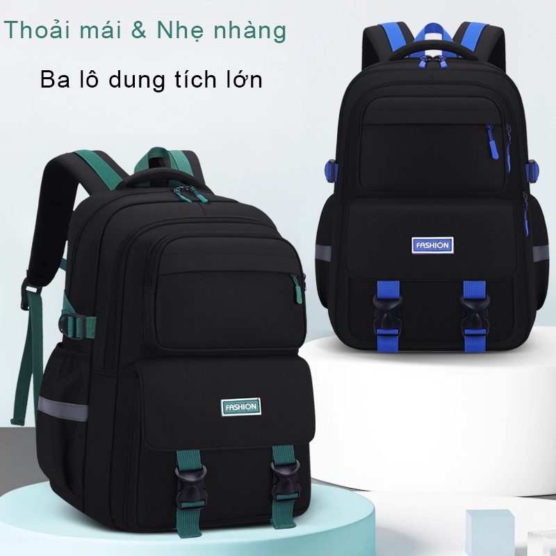 Balo Đa Năng Chống Gù Lưng, Siêu Nhẹ 650g, Dung Lượng Lớn 15.6 inch, Chống Nước Cao Cấp, Thoáng Khí, Nhiều Ngăn, Cho Học Sinh, Đi Chơi, Đi Du Lịch