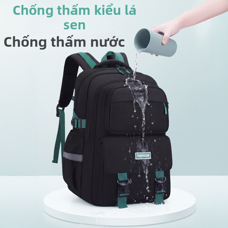 Balo Đa Năng Chống Gù Lưng, Siêu Nhẹ 650g, Dung Lượng Lớn 15.6 inch, Chống Nước Cao Cấp, Thoáng Khí, Nhiều Ngăn, Cho Học Sinh, Đi Chơi, Đi Du Lịch