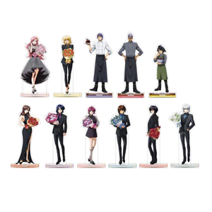 Bộ Chân Đế Gundam Acrylic - Kamille Char Bright Amuro Jerid Scirocco Anime Hình Hiển Thị