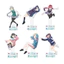 Đế Acrylic BAD GIRL - Yuutani Yuu Mizutori Atori Kiyoki Kiyoshi Anime Hình Hiển Thị