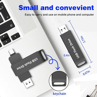 Typec 2 trong 1 Điện Thoại Di Động u Disk Chất Lượng Cao 2TB Ổ Đĩa Kép Flash Bộ Nhớ USB Tốc Độ Cao Thẻ Nhớ 1TB Bộ Nhớ Dữ Liệu otg