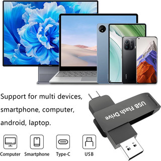 Typec 2 trong 1 Điện Thoại Di Động u Disk Chất Lượng Cao 2TB Ổ Đĩa Kép Flash Bộ Nhớ USB Tốc Độ Cao Thẻ Nhớ 1TB Bộ Nhớ Dữ Liệu otg