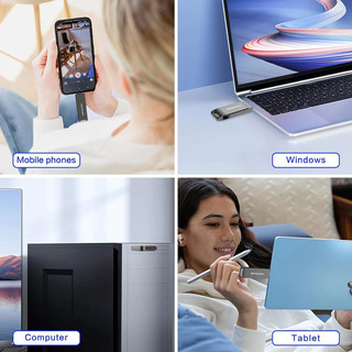 Typec 2 trong 1 Điện Thoại Di Động u Disk Chất Lượng Cao 2TB Ổ Đĩa Kép Flash Bộ Nhớ USB Tốc Độ Cao Thẻ Nhớ 1TB Bộ Nhớ Dữ Liệu otg