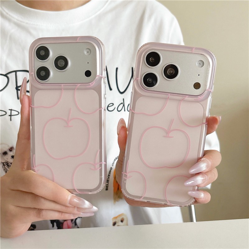 IPhone 17 Pro Max Họa tiết trái cây sọc Chất liệu TPU Vỏ điện thoại xử lý IMD