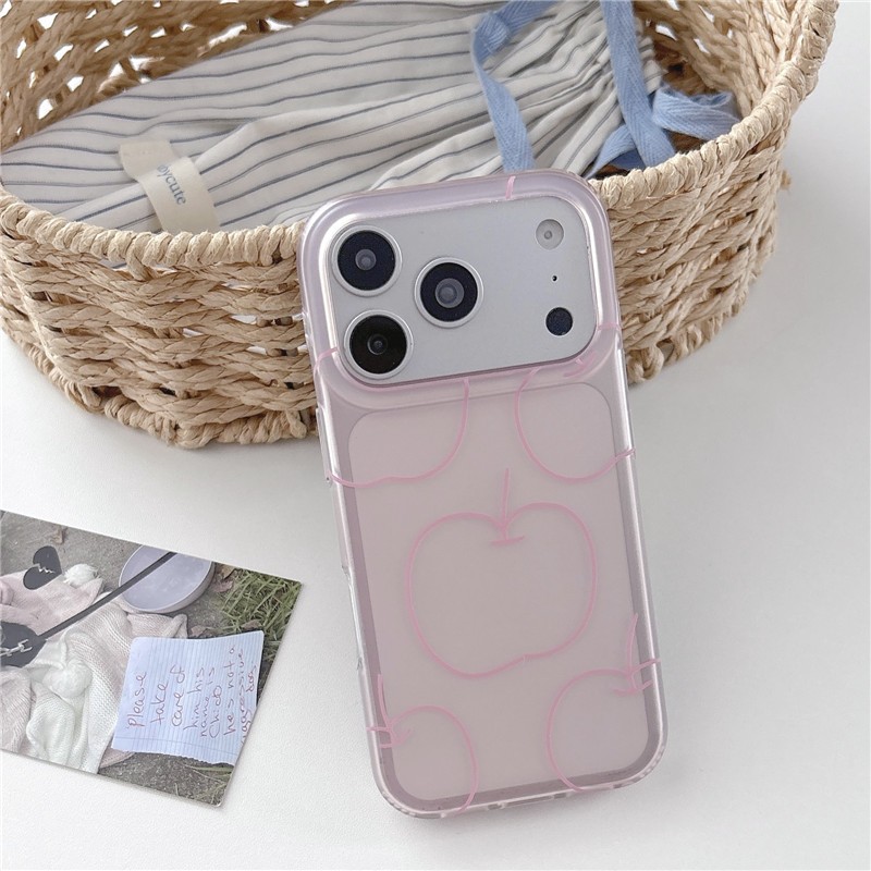 IPhone 17 Pro Max Họa tiết trái cây sọc Chất liệu TPU Vỏ điện thoại xử lý IMD
