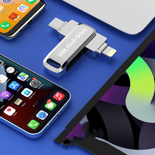 USB-C 1TB 2TB Dual-in-One Flash Drive USB Flash Drive for Apple Phone and Computer Type-C Three-in-One Mobile Storage