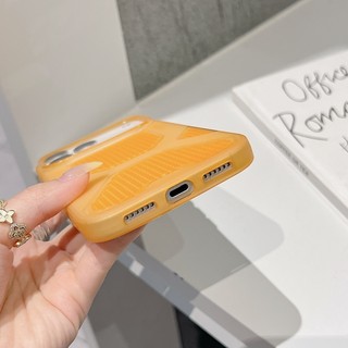 Ốp điện thoại màu lỗ tản nhiệt siêu mỏng mùa hè thích hợp cho iPhone 11 12 13 14 15 16 17 Pro Max Vỏ mềm silicon chống rơi màu trong suốt