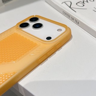 Ốp điện thoại màu lỗ tản nhiệt siêu mỏng mùa hè thích hợp cho iPhone 11 12 13 14 15 16 17 Pro Max Vỏ mềm silicon chống rơi màu trong suốt