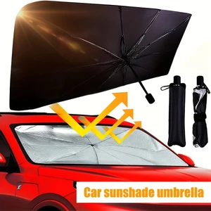 Ô Tô Kính Chắn Gió Che Nắng Ô Có Thể Gập Lại Bảo Vệ Tia UV Cách Nhiệt Cửa Sổ Phía Trước Bóng Nắng Dù Tự Động Mùa Hè Làm Mát Phụ Kiện Cho Sedan SUV