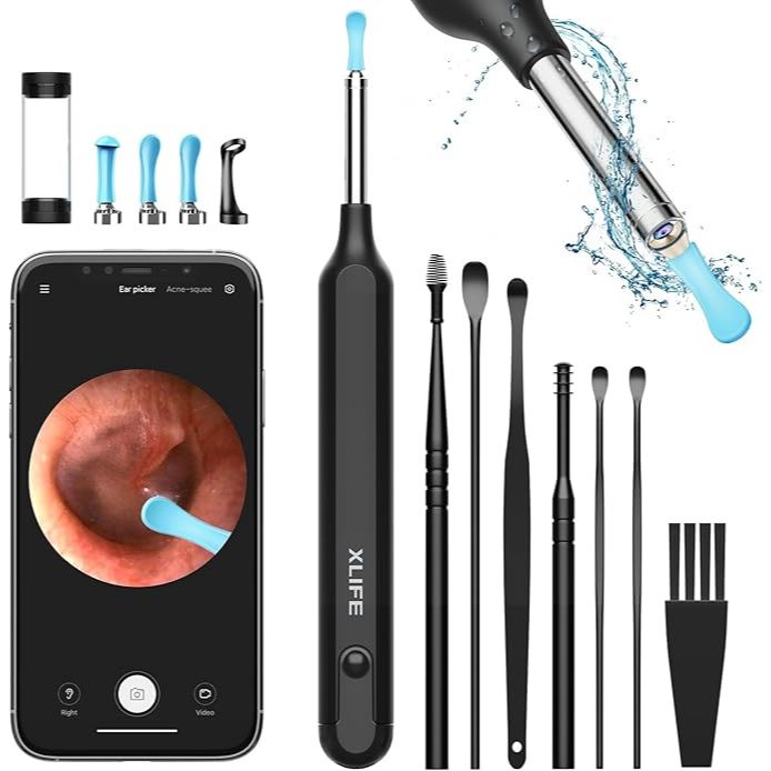 Bebird Xlife X1 Smart Visual Ear Cleaner Stick với 7 CÁI Bộ tai nghe không dây có Camera HD 1080P