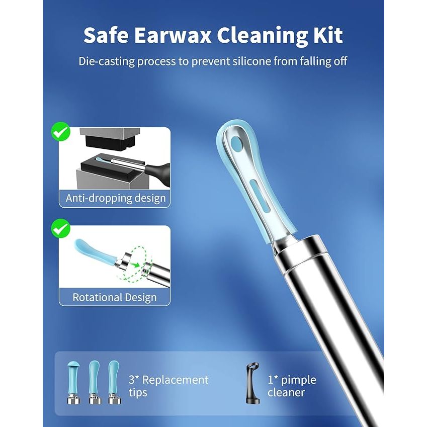 Bebird Xlife X1 Smart Visual Ear Cleaner Stick với 7 CÁI Bộ tai nghe không dây có Camera HD 1080P