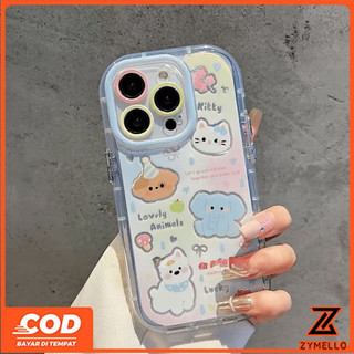 Thích hợp cho Honor X9D X6D X7C X9C 200 SMART Honor400 5G Honor500 5GThời trang Phim hoạt hình Graffiti Puppy Elephant Vỏ điện thoại TPU chống sốc