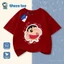 Áo thun tay lỡ bé trai bé gái chất cotton 100% - In hình Shin-chan hoạt hình dễ thương mùa hè 2026