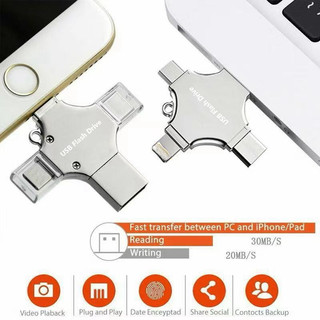 Đĩa bốn trong một 2TB u Thích hợp cho Apple Huawei Điện thoại Android USB Ổ đĩa Flash dữ liệu gắn ngoài Bộ nhớ tốc độ cao