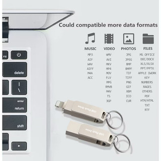 Ổ đĩa Flash 256GB Thích hợp cho iPhone Ổ đĩa ngón tay cái gắn ngoài USB Bộ nhớ lưu trữ ảnh Stick
