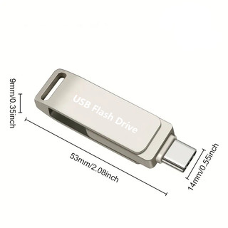 Ổ đĩa Flash OTG Giao diện iphone hai trong một Type-c ổ đĩa ngón tay cái An toàn dung lượng lớn microdrive512GB / 1TB / 2TB Bộ chuyển đổi usb miễn phí
