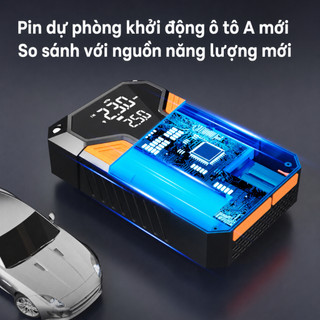 Bộ kích điện ô tô 4 trong 1 LONAISCI 99800mAh 1600A Cổng thông minh có quạt tản nhiệt