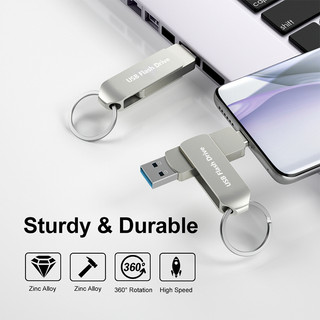 2TB typec 2 Trong 1 Điện Thoại Di Động u Đĩa Chất Lượng Cao Ổ Đĩa Kép Flash Bộ Nhớ USB Tốc Độ Cao Thẻ Nhớ 1TB Bộ Nhớ Dữ Liệu otg
