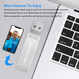 Đĩa U USB3.0 typec chất lượng cao Thích hợp cho điện thoại Apple Android 3 trong 1 2TB Ổ đĩa flash tốc độ cao Ổ đĩa flash 1TB Ổ cứng di động