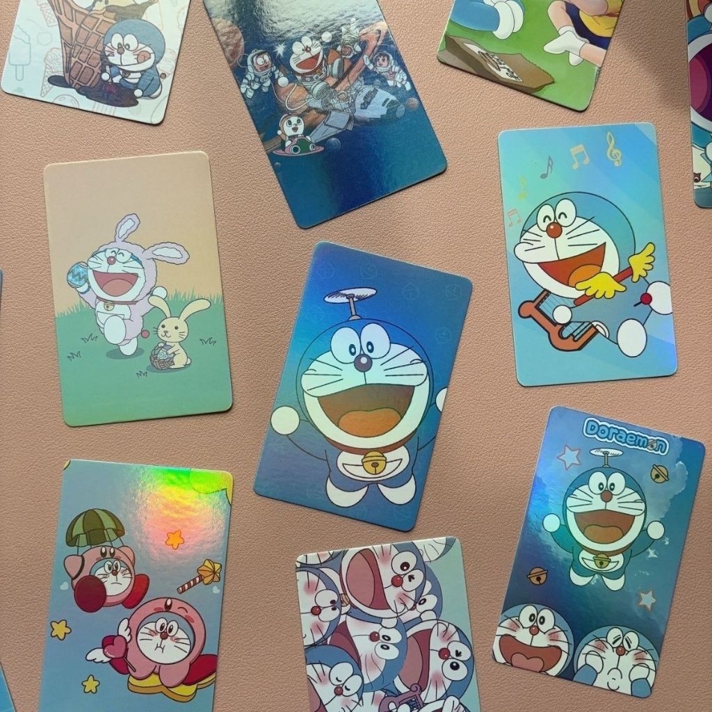 Bộ thẻ ảnh Doremon LOMO | 50 Thẻ Anime Sưu Tập Không Phản Hồi HD | Màu hộp ngẫu nhiên