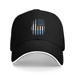 Cờ Argentina Mỹ Gốc Argentina Mặt Trời Retro Hip Hop Mũ Nam Nữ Ngoài Trời Mũ Bóng Chày