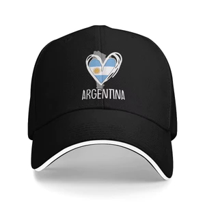 Yêu Nước Argentina Trái Tim Bản Đồ Argentina Cờ Phong Cách Đường Phố Mũ Xe Tải Nam Kpop Rock Khóa Mũ