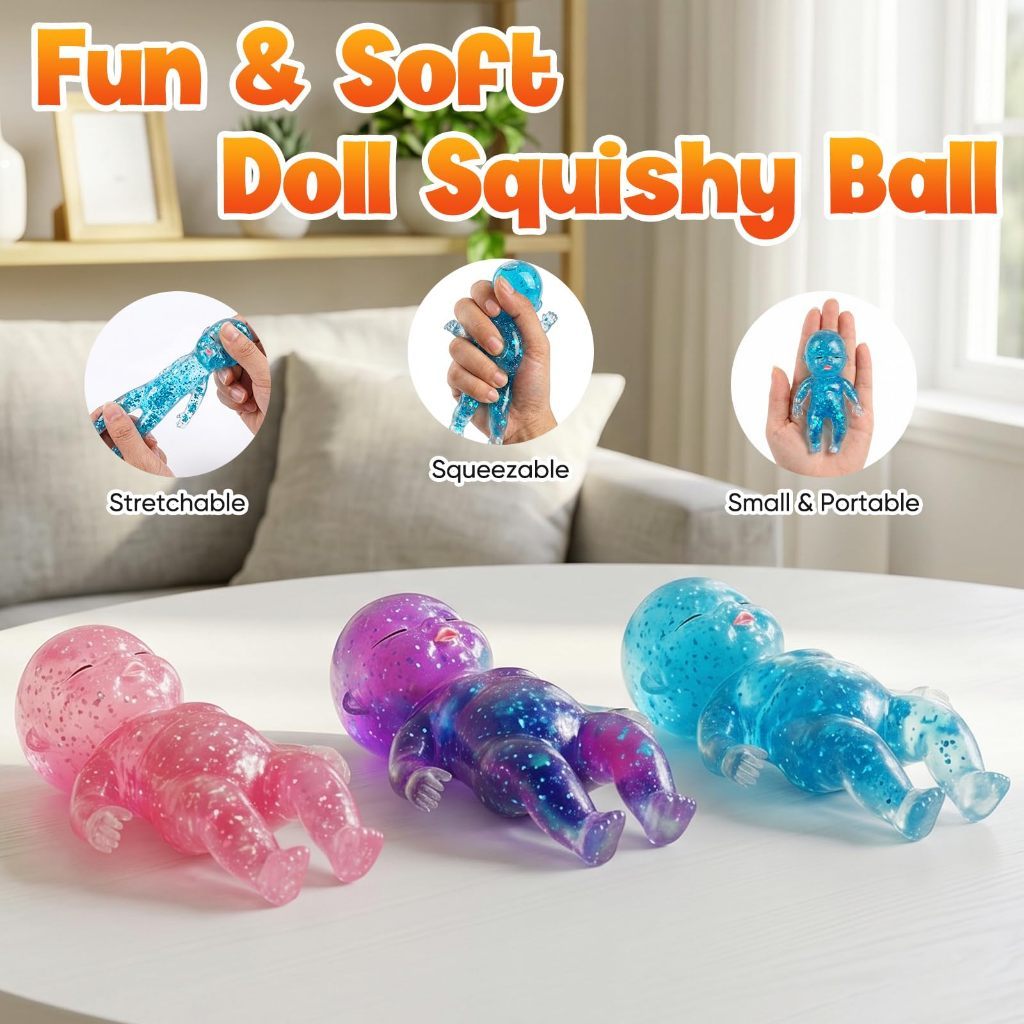 ECILY Natasha Squishy Bé Mềm Đồ Chơi Giảm Căng Thẳng Mờ Cảm Giác Maltose Squishy Đồ Chơi Chống Căng Thẳng Để Thư Giãn Giảm Lo Âu
