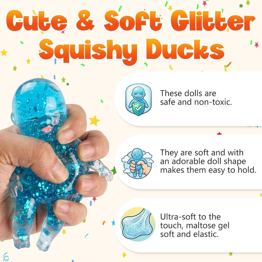 ECILY Natasha Squishy Bé Mềm Đồ Chơi Giảm Căng Thẳng Mờ Cảm Giác Maltose Squishy Đồ Chơi Chống Căng Thẳng Để Thư Giãn Giảm Lo Âu