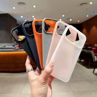 Ốp điện thoại TPU làm mát siêu mỏng gió mecha chống trượt điểm sóng phù hợp cho iPhone 13 14 15 16 17 Pro Max bao gồm tất cả vỏ mềm mờ chống rơi