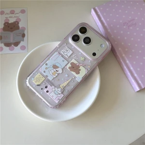 IPhone 17 Pro Max Cảm giác da Mũ họa tiết mèo Chất liệu TPU IMD xử lý vỏ điện thoại