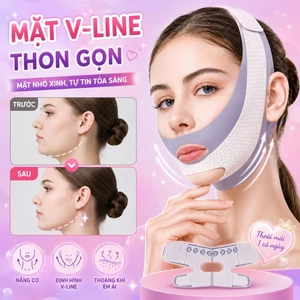 【Adel Floro】Mặt Nạ Nâng Cơ Vline - Cằm Thon, Gọn Khuôn Mặt, Chống Nọng Cằm, Ngủ Thoải Mái