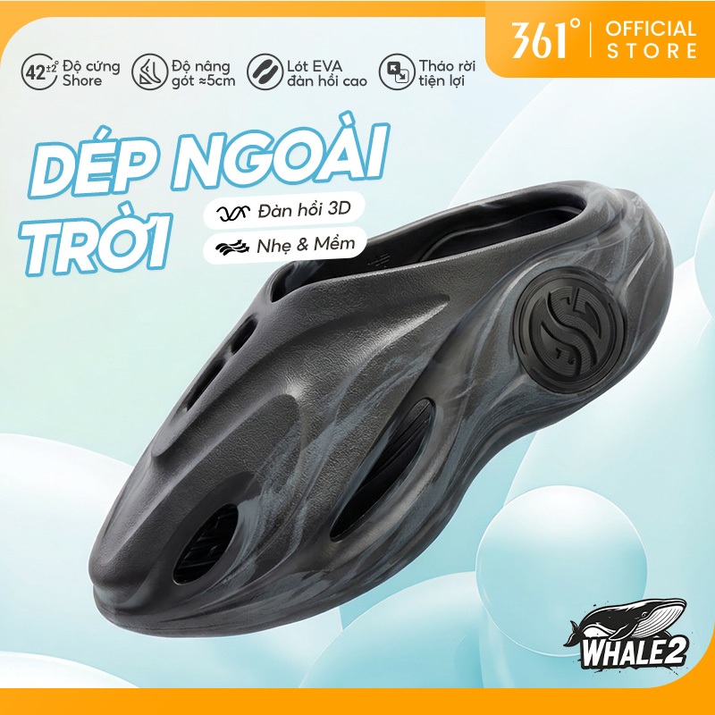 Dép bít mũi 361 DEGREES 672421103 thoáng khí chống trượt