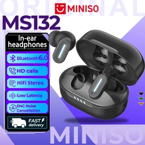 MINISO MS132 Tai nghe không dây nhét tai Bluetooth 6.0 Tai nghe Bluetooth Tai nghe chống ồn Màn hình LED đa năng Chất lượng âm thanh Hi-Fi Tương thích với iOS / Android / PC