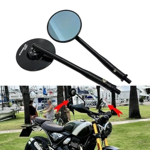 Xe Máy CNC Retro Tròn Gương Chiếu Hậu Cho Triumph Scrambler 400X / Tốc Độ 400 Bên Gương Phụ Kiện