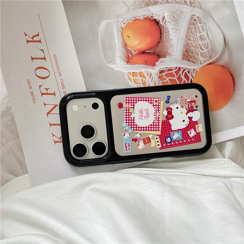 IPhone 17 Pro Max Mirror Cat pattern Vỏ điện thoại chất liệu Acrylic