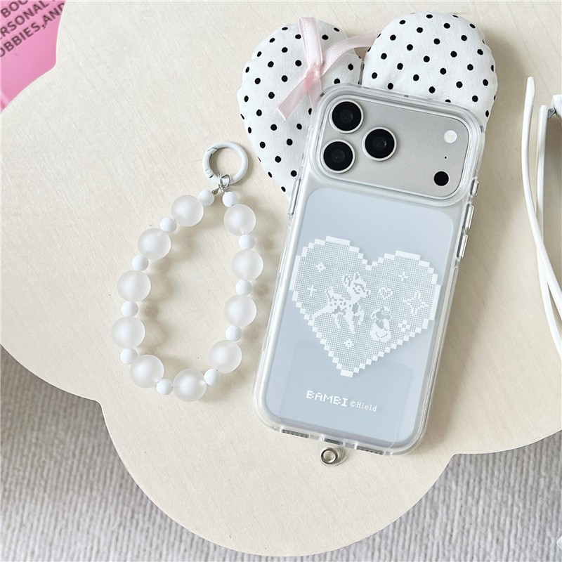IPhone 17 Pro Max Họa tiết hình trái tim ren thô chất liệu TPU Vỏ điện thoại xử lý IMD