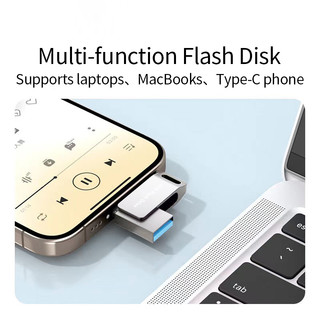 Điện thoại di động 2TB Đĩa U Ổ đĩa kép otg Mini USB Flash Drive Data Memory Stick