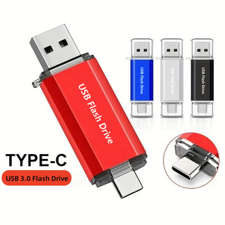 Bộ chuyển đổi vi mô miễn phí Ổ đĩa Flash tốc độ cao an toàn Đa dung lượng cao 128GB / 256GB / 512GB / 1TB / 2TB Giao diện usb3.0 Type-c Thích hợp cho điện thoại di động / máy tính Nhiều màu tùy chọn