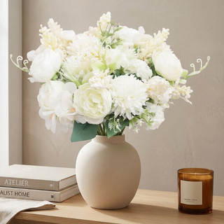 Nhân Tạo Hoa Mẫu Đơn Dahlia Hỗn Hợp Bó Hoa Nhà Trang Trí Đám Cưới Lụa Hoa Giả Bàn Trung Tâm Tiệc Văn Phòng Sân Vườn Vintage Thẩm Mỹ Ins Phong Cách Bắc Âu DIY Quà Tặng Murang Mamand