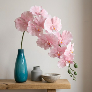 Nhân Tạo Phalaenopsis Hoa Lan Bó Hoa Nhà Trang Trí Đám Cưới Lụa Hoa Giả Bàn Trung Tâm Tiệc Văn Phòng Vườn Vintage Thẩm Mỹ Ins Phong Cách Bắc Âu DIY Quà Tặng Murang Maganda