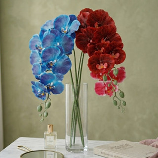 Nhân Tạo Phalaenopsis Hoa Lan Bó Hoa Nhà Trang Trí Đám Cưới Lụa Hoa Giả Bàn Trung Tâm Tiệc Văn Phòng Vườn Vintage Thẩm Mỹ Ins Phong Cách Bắc Âu DIY Quà Tặng Murang Maganda