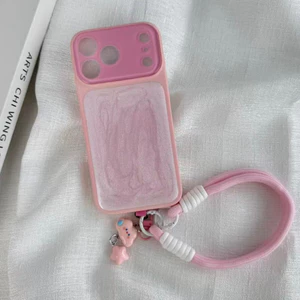 Vỏ mềm Macaron có dây buộc tương thích cho iPhone 13 pro max 14 pro max 15 pro max 16 pro max 17 pro max