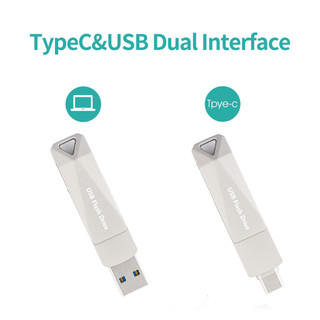 2TB USB Type-C Giao diện kép Ổ đĩa Flash Bộ nhớ Stick Thumb Driver Dữ liệu lưu trữ bên ngoài