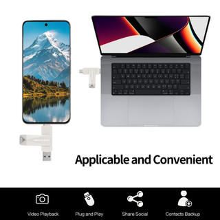 2TB USB Type-C Giao diện kép Ổ đĩa Flash Bộ nhớ Stick Thumb Driver Dữ liệu lưu trữ bên ngoài