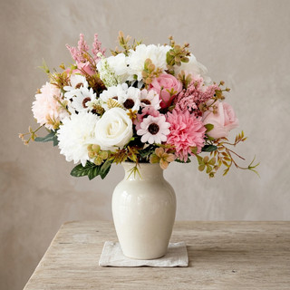 Hoa Hồng Nhân Tạo Dahlia Hỗn Hợp Bó Hoa Nhà Trang Trí Đám Cưới Lụa Hoa Giả Bàn Trung Tâm Tiệc Văn Phòng Vườn Vintage Thẩm Mỹ Ins Phong Cách Bắc Âu DIY Quà Tặng Murang Maganda