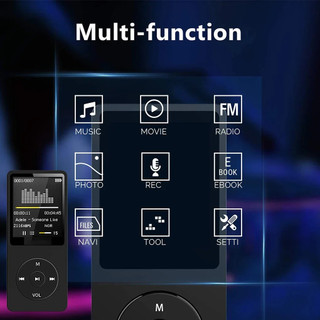 Máy nghe nhạc MP4 di động có màn hình kỹ thuật số LCD Đài FM Video HIFI Máy nghe nhạc MP3 Sách điện tử Hỗ trợ Máy nghe nhạc không mất Bluetooth