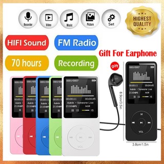 Máy nghe nhạc MP4 di động có màn hình kỹ thuật số LCD Đài FM Video HIFI Máy nghe nhạc MP3 Sách điện tử Hỗ trợ Máy nghe nhạc không mất Bluetooth