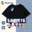 Áo Thun NASA x Sanrio 2026 - Áo Ngắn Tay Cotton Trẻ Em - Họa Tiết Dễ Thương Nam Nữ