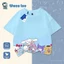 Áo Thun NASA x Sanrio 2026 - Áo Ngắn Tay Cotton Trẻ Em - Họa Tiết Dễ Thương Nam Nữ
